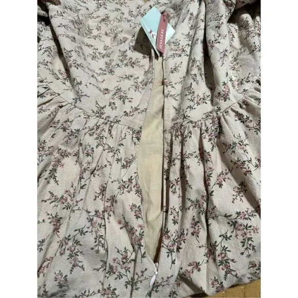 JessaKae Bramble XL NWT lace up floral maxi dress - Picture 8 of 12